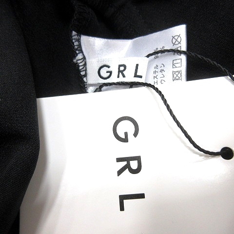 未使用品 グレイル GRL フレアスカート マキシ ロング L 黒 ブラック /MN レディース_画像5