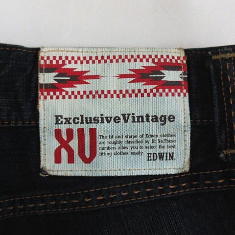 エドウィン EDWIN Exclusive Vintage 4530 デニム ジーンズ ボトムス ハーフパンツ ユーズド加工 30 インディゴ ※EKM メンズ_画像3