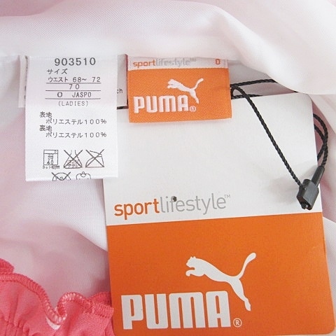  не использовался товар Puma PUMA Golf брюки шорты юбка-брюки юбка общий рисунок точка полька-дот общий рисунок розовый белый белый O женский 