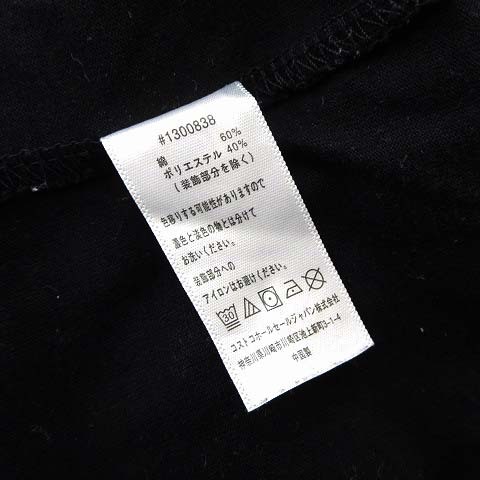 フィラ FILA Tシャツ ロゴ プリント クルーネック 半袖 XL 18 黒 ブラック 白 ホワイト キッズ_画像5