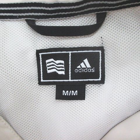  Adidas adidas спорт одежда длинный рукав Wind брейкер M свет оттенок бежевого половина Zip карман Logo тянуть over мужской 