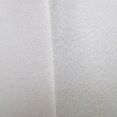 ラシサ Rashisa 膝丈 プリーツスカート スカート 38 白系 オフホワイト 日本製 毛 ウール 裏地 無地 レディース_画像5