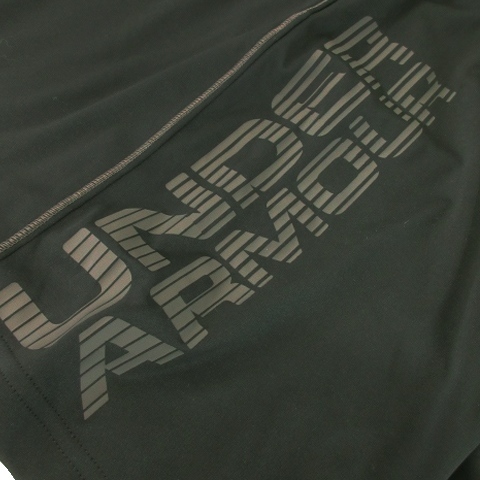 アンダーアーマー UNDER ARMOUR パンツ ハーフ ショート ストレッチ ウエストゴム ロゴ プリント メッシュポケット スポーツ LG 黒の画像5