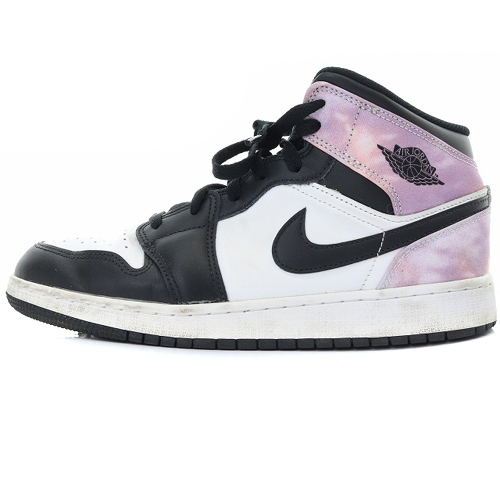 ナイキ NIKE GS Air Jordan 1 Mid Tie Dye GS エアジョーダン1 ミッド タイダイ スニーカー US7Y 25cm 紫 パープル DM6216-001 /SR3 ■SH