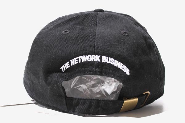 未使用品 THE NETWORK BUSINESS ザ ネットワークビジネス EMBROIDERY CAP BLACK 21HO-I エンブロイダリー キャップ ブラック 帽子 F /◆ メ_画像2