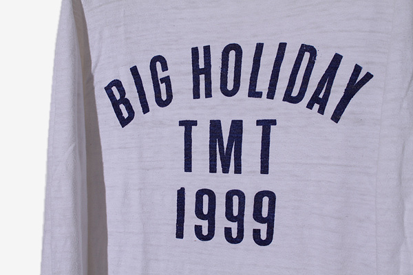 TMT ティーエムティー L/SL COTTON SLUB SINGLE JERSEY コットン スラブ シングル ジャージ プリント 長袖Tシャツ XL WHITE ホワイト TCS_画像3