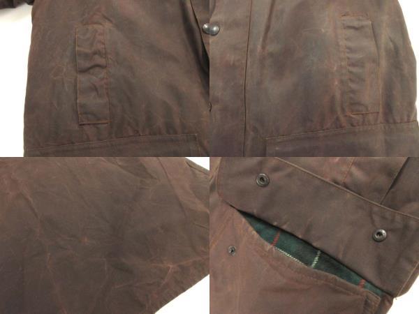 バブアー Barbour 80s NORTUMBRIA ノーザンブリア 2ワラント オイルドジャケット ヴィンテージ ワックスコットン ブラウン 茶 C42_画像6