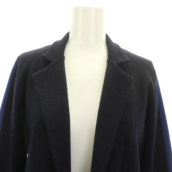 mare-laMARELLA SPORT line cardigan knitted jacket long sleeve wool .S navy blue navy /MY #OS lady's 