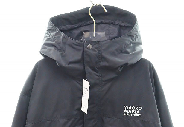 ワコマリア WACKO MARIA × NANGA 22SS MOUNTAIN PARKA M 22SS-WMO-NA01 ナンガ コラボ マウンテン パーカー ブラック 【ブランド古着ベク_画像3