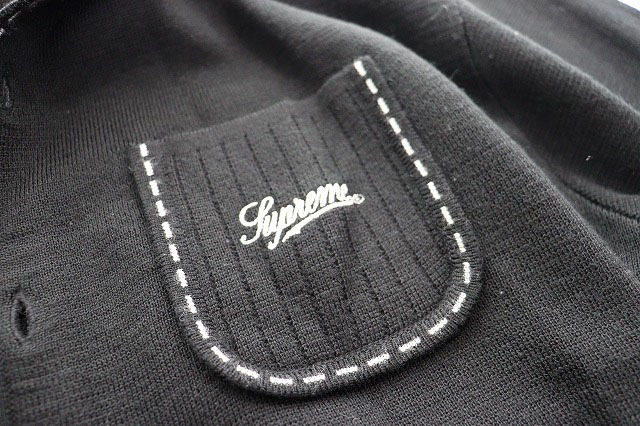 シュプリーム SUPREME 22AW Contrast Stitch Button Up Sweater カーディガン ニット L【ブランド古着ベクトル】240308☆AA★ メンズ_画像3