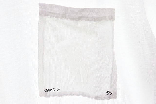 オーエーエムシー OAMC Pocket Shortsleeve Cotton Tshirt WHITE L ポケット ショートスリーブ コットン Tシャツ ホワイト クルーネック240_画像4