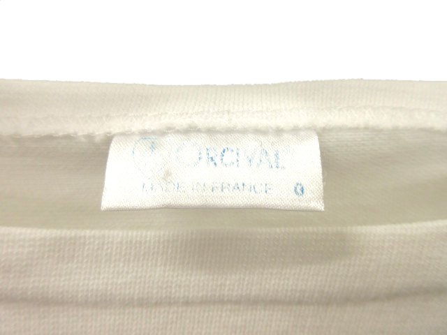 オーチバル ORCIVAL オーシバル カットソー Tシャツ ロンT ロンティー ボーダー ホワイト 0 トップス レディース_画像3