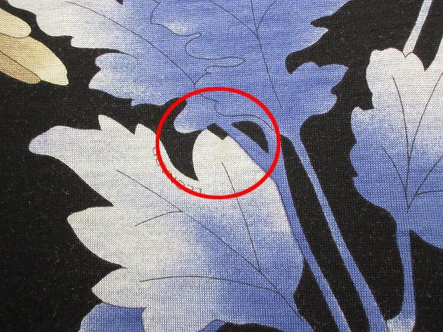 レオナール LEONARD ウール シルク スカート プリント 76 ブラック 黒 ブルー系 ボトムス レディースの画像5