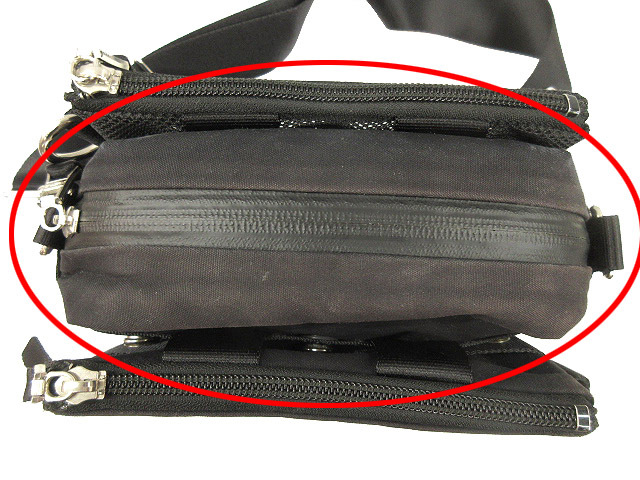 マスターピース MSPC ×ALMOSTBLACK オールモストブラック shoulder bag ショルダーバッグ ブラック BAG カバン 鞄 メンズ_画像6