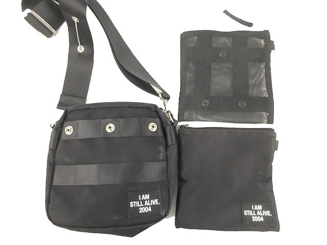 マスターピース MSPC ×ALMOSTBLACK オールモストブラック shoulder bag ショルダーバッグ ブラック BAG カバン 鞄 メンズ_画像5