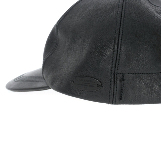 ナイスネス NICENESS WELHAM キャメルレザー キャップ 帽子 ラクダ F 黒 ブラック nn-la01cmf22 メンズ_画像3