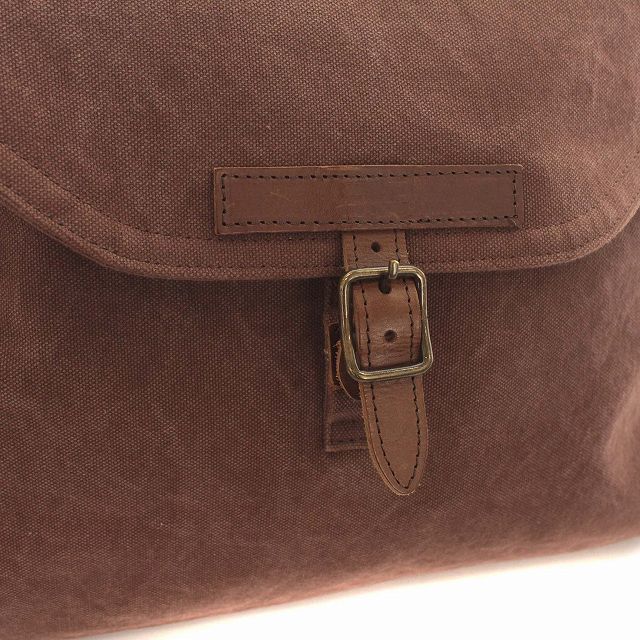 バッグワークス BAGWORKS ショルダーバッグ キャンバス 茶 ブラウン /☆G メンズ_画像8