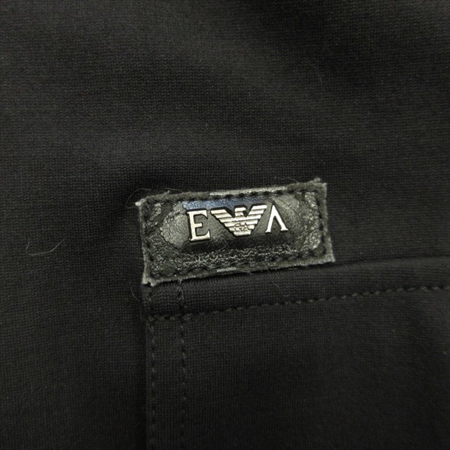 エンポリオアルマーニ EMPORIO ARMANI BRAD LINE レイヤード コート ジャケット ブルゾン ロゴ 52 黒 ブラック メンズ_画像6