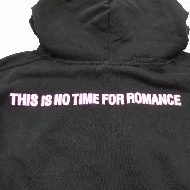 21AW ヴェトモン ベトモン VETEMENTS This Is No Time For Romance Hoodie スウェット パーカー フーディ 長袖 カットソー プルオーバー L_画像5