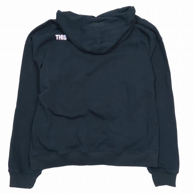 21AW ヴェトモン ベトモン VETEMENTS This Is No Time For Romance Hoodie スウェット パーカー フーディ 長袖 カットソー プルオーバー L_画像2