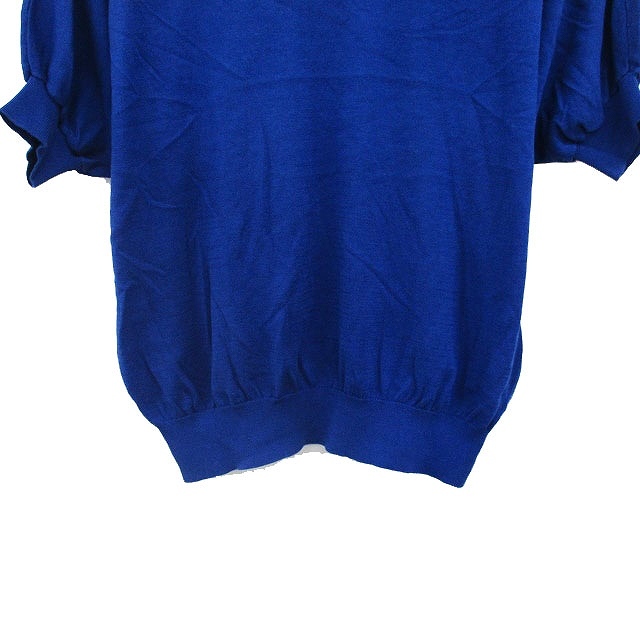 ルーニィ LOUNIE カットソー Tシャツ 七分袖 Vネック コットン シンプル F ブルー 青 /KT31 レディース_画像5
