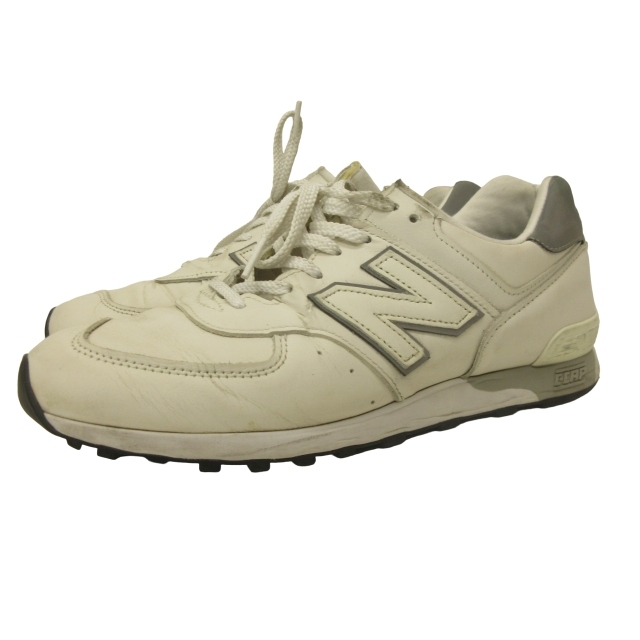 ニューバランス NEW BALANCE 576 M576WWL スニーカー シューズ リフレクター ロゴ US8 26cm 白 ホワイト メンズ