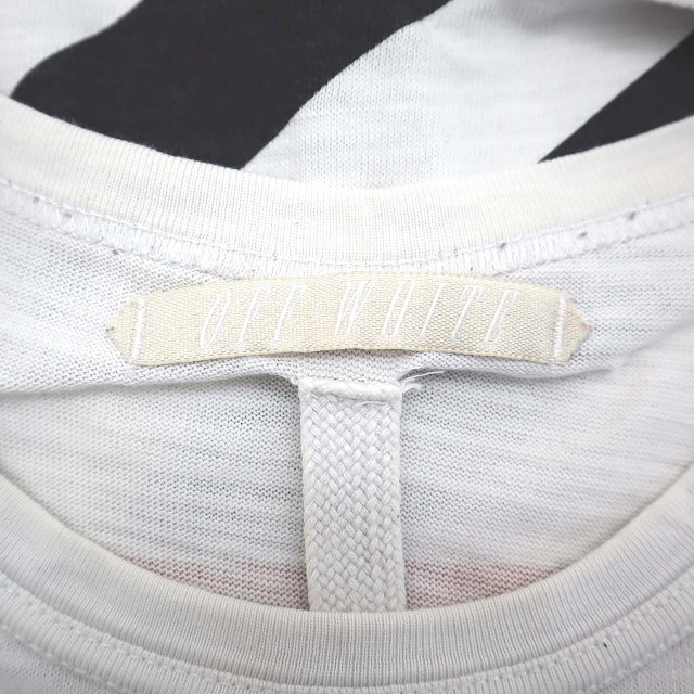 オフ ホワイト OFF-WHITE バックバイアスプリントTEE 半袖 Tシャツ XS メンズの画像3