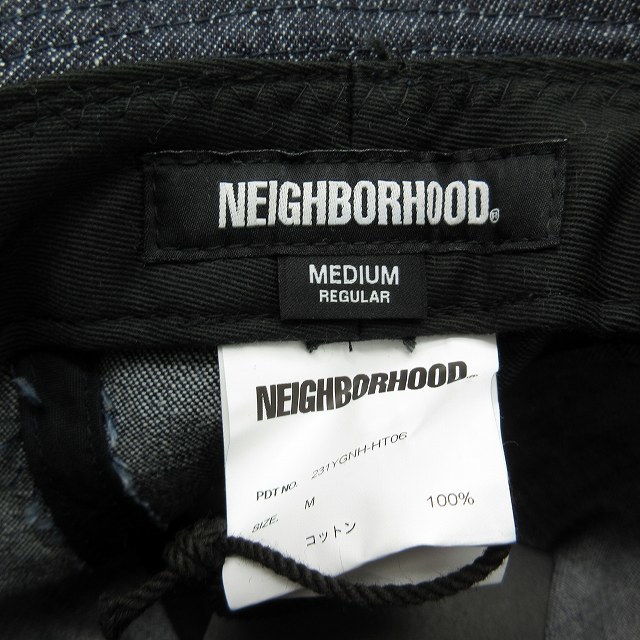  unused goods 23SS Neighborhood NEIGHBORHOOD DENIM BALL HAT Denim ball hat bucket hat Logo embroidery cap hat 231YGNH-HT06