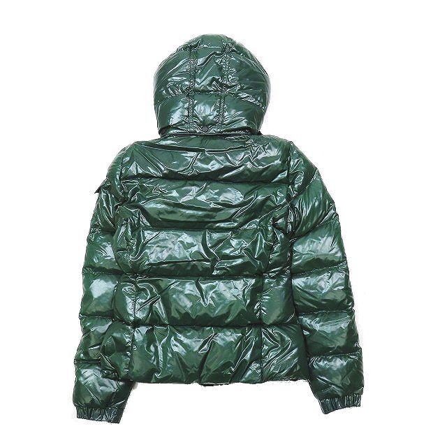 モンクレール MONCLER ダウン ジャケット ブルゾン フード デカワッペン 45308/50/68950 アウター グリーン 0 メンズ▲C1_画像2