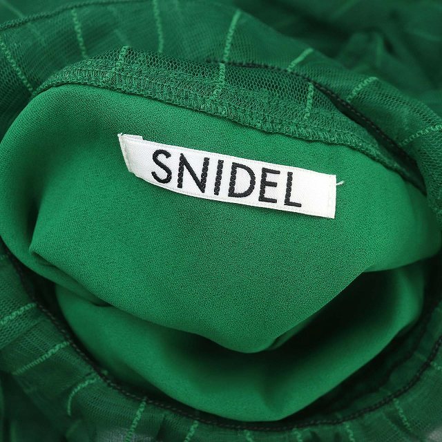  Snidel snidelchu-ru design One-piece long mi leak long sleeve high‐necked 0 green green /MF #OS #SH lady's 