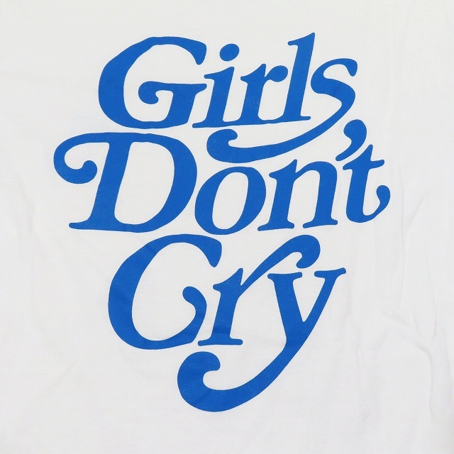 ビームスティ BEAMS T ガールズドントクライ Girls Don't Cry LOGO T-SHIRT Tシャツ 半袖 ロゴ プリント カットソー M 白 ホワイト/5 メン_画像5