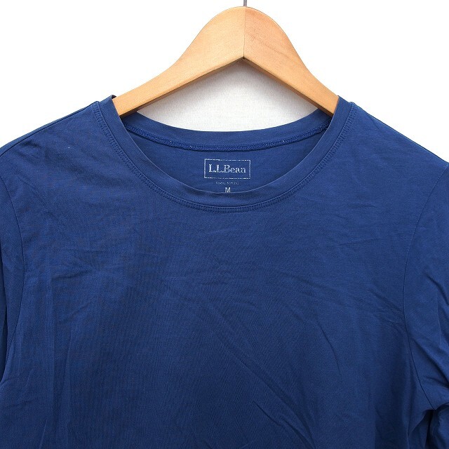 エルエルビーン L.L.BEAN カットソー Tシャツ コットン 綿 クルーネック シンプル 長袖 M 青 ブルー /NT21 メンズ_画像5