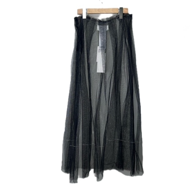 未使用品 メゾンマルジェラ 1 Maison Margiela 1 22SS シースルー ロング スカート Skirts S051-MM FEMALE RTW AVP 38 黒 ブラック S51MA04_画像2