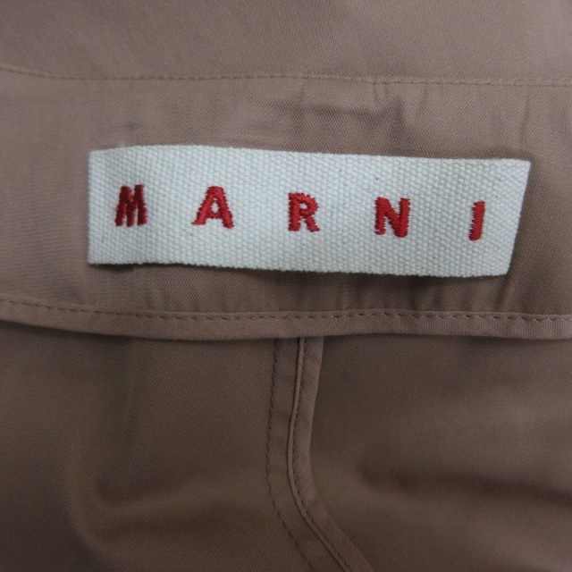 マルニ MARNI スプリングコート ノーカラー 七分袖 ピンクブラウン系 36 Sサイズ相当 93569 0312 レディース_画像3