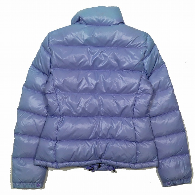 モンクレール MONCLER CLAIRE クレア ダウンジャケット ブルゾン ジップアップ アウター 46313 パープル 紫 サイズ0 レディース ▲C2_画像6