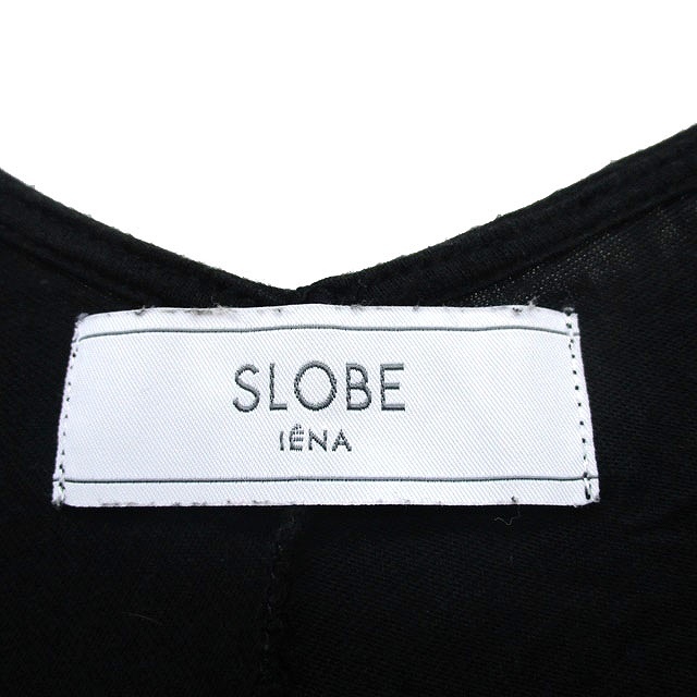 スローブ イエナ SLOBE IENA カットソー Tシャツ 半袖 Vネック シンプル ブラック 黒 /KT25_画像3