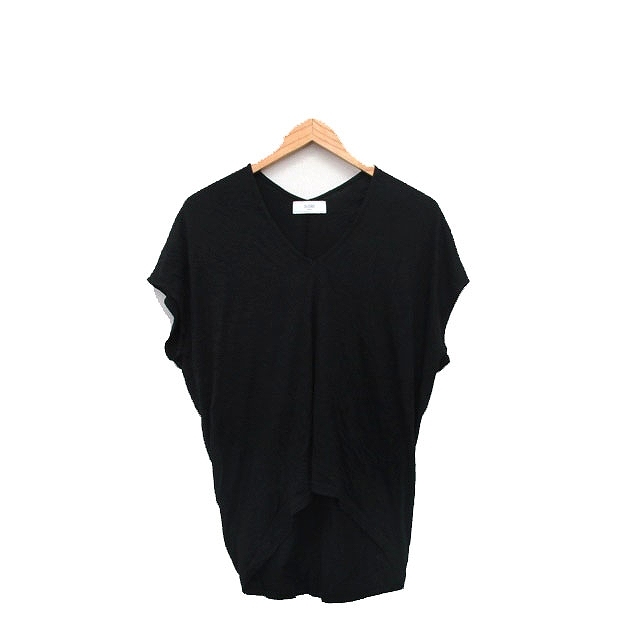 スローブ イエナ SLOBE IENA カットソー Tシャツ 半袖 Vネック シンプル ブラック 黒 /KT25_画像1