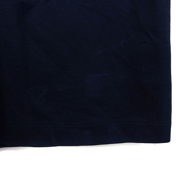 ノーリーズ Nolley's カットソー Tシャツ Vネック タック コットン 綿 五分袖 36 紺 ネイビー /NT9 レディース_画像5