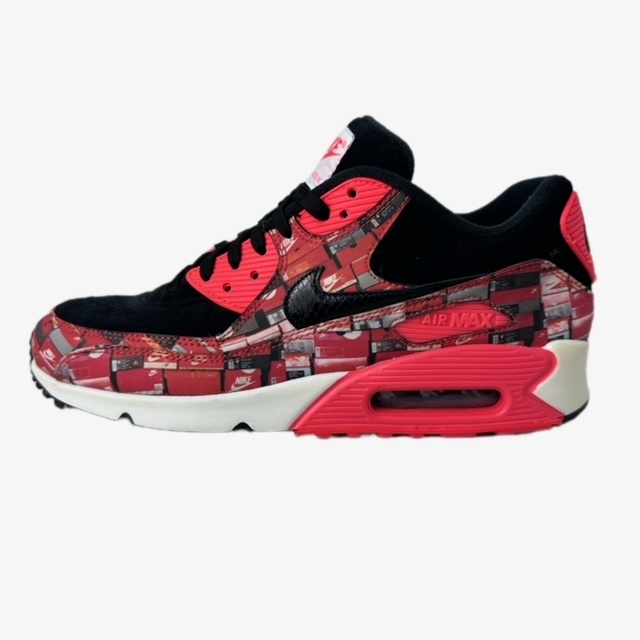 ナイキ NIKE ×ATMOS AIR MAX 90 RED WE LOVE NIKE アトモス エアマックス 27.5cm 赤 レッド AQ0926-001 メンズ_画像1