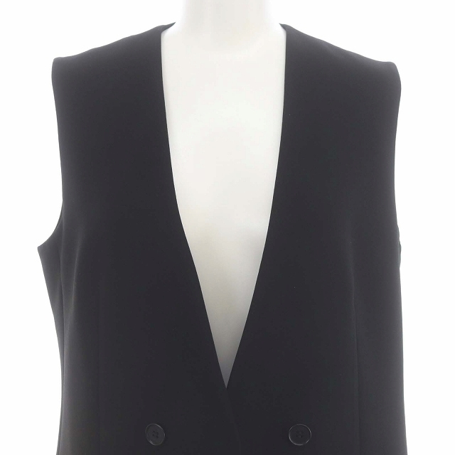  theory theory Contour Aggie open long gilet the best 2 M black black /YQ #OS lady's 