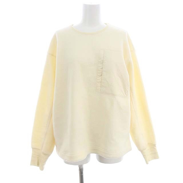  Ships SHIPS Days lavatory possibility fleece quilt pocket pull over sweatshirt long sleeve F ivory 362-06-0006 /AT #OS lady's 