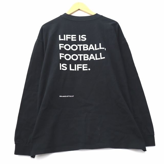 B/ ビースラッシュ FOOTBALL BACK LOGO S/S TEE フットボール バックロゴ Tシャツ カットソー L ブラック_画像2