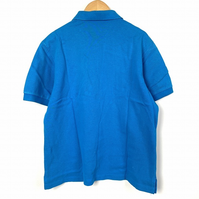 マンシングウェア MUNSINGWEAR ポロシャツ ゴルフウェア 半袖 ロゴ 青 ブルー L レディース_画像2