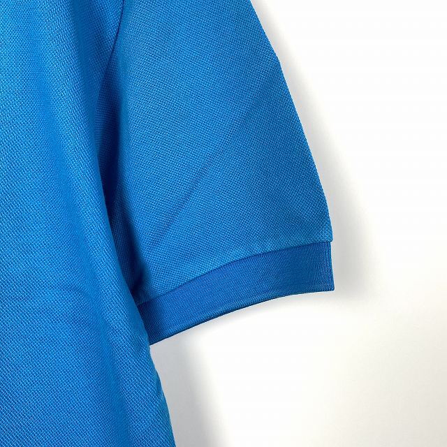 マンシングウェア MUNSINGWEAR ポロシャツ ゴルフウェア 半袖 ロゴ 青 ブルー L レディース_画像4