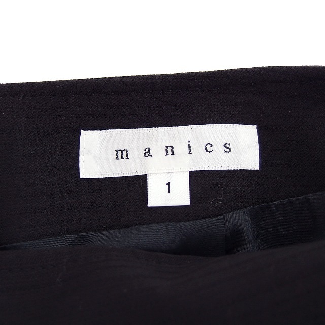  Manics manics skirt flair knee height stripe back Zip 1 black black /NT1 lady's 