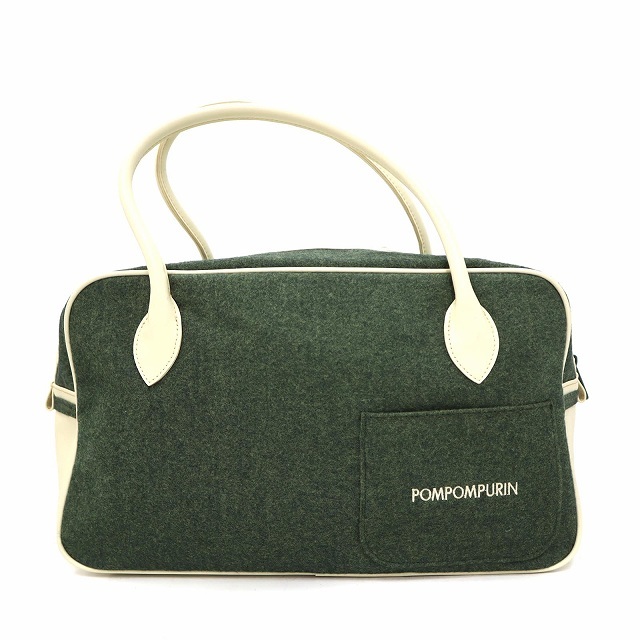  unused goods Sanrio Sanrio POMPOMPURIN felt cloth × fake leather handbag Mini Boston bag Kids 