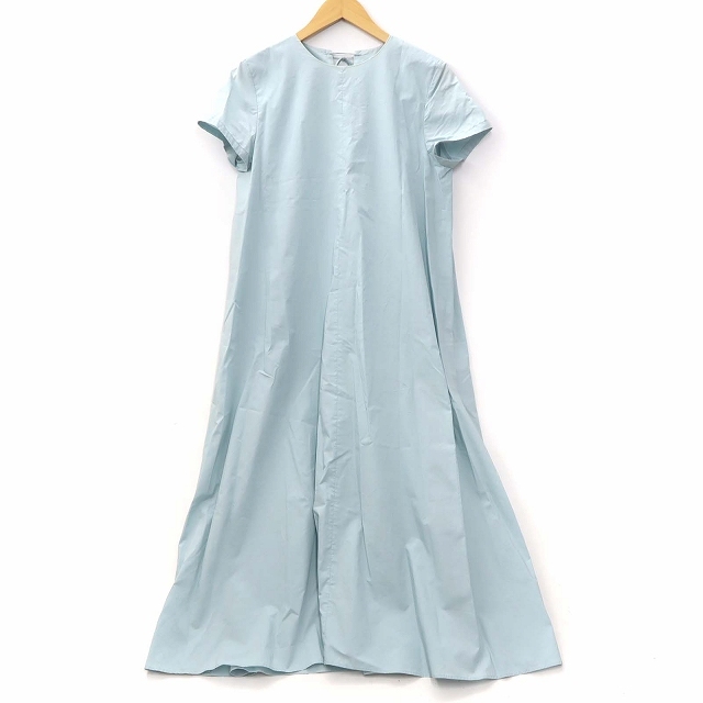  Ballsey BALLSEY Tomorrowland process do cotton A line One-piece back flair light blue 34 (7 number ) lady's 