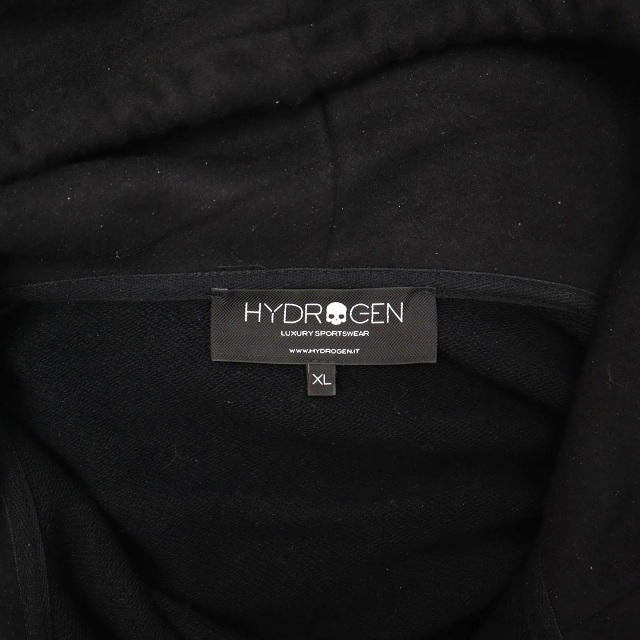 ハイドロゲン HYDROGEN スカル プリント ジップ パーカー XL BLACK(ブラック) メンズ_画像3