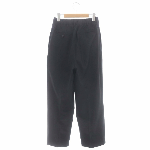 マーカウェア MARKA WARE 23SS CLASSIC FIT TROUSERS テーパードパンツ ジッパーフライ 1 黒 ブラック /MI ■OS ■AD メンズ_画像2