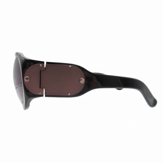 クロエ CHLOE CL2140 サングラス サイドロゴ アイウェア セルフレーム 眼鏡 めがね 黒 ブラック/レディース_画像2